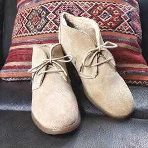 EDDIE BAUER Tan Suede Ankle Boots Sz 9.5